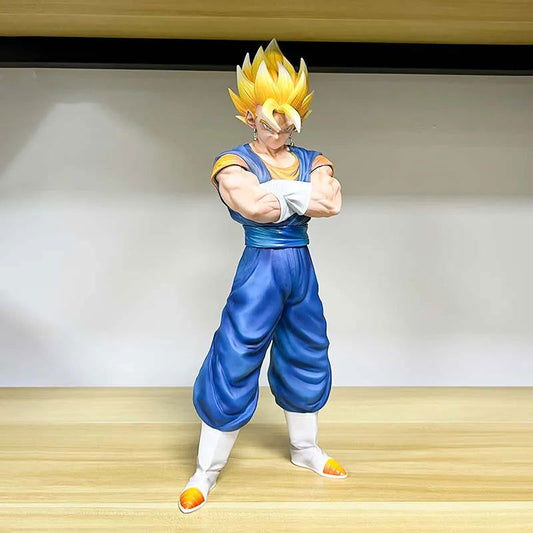 Vegito and Gogeta Anime Figurines, Swapable Super Saiyan and Blue Heads Dragon Ball Super GT 30 CM - CloudAnimeStudio