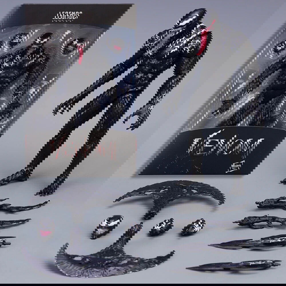 Venom Figure, Spiderman Marvel Moveable Joints Figurine, Kids Toys Gifts 7 in - CloudAnimeStudio