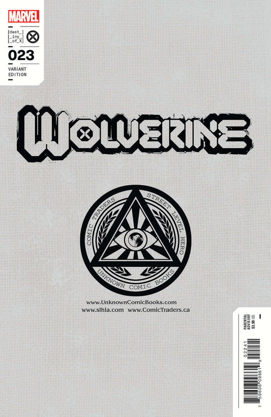 Wolverine #23 Unknown Comics Scott Williams Exclusive Virgin Icon Var (07/13/2022) CLOUDANIMESTUDIO
