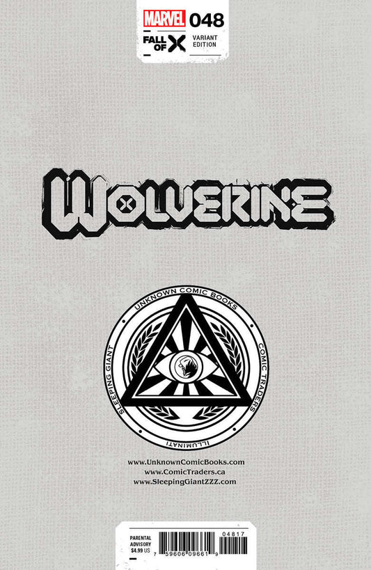 Wolverine #48 Unknown Comics Marco Mastrazzo Exclusive Var (04/24/2024) CLOUDANIMESTUDIO
