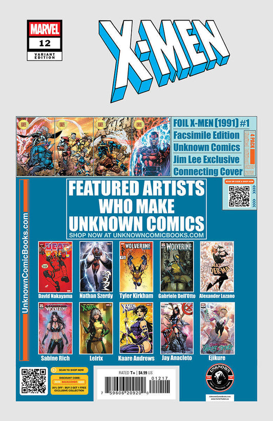 X-Men #12 Unknown Comic Tyler Kirkham Connecting Cover Exclusive Var (02/26/2025) CLOUDANIMESTUDIO