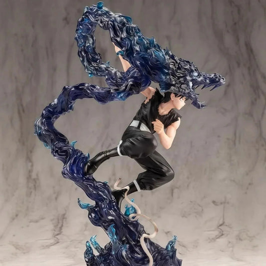 YuYu Hakusho Hiei Dark Figure Anime Collectible Statue with Evil Eye Desktop Decoration 24 CM - CLOUDANIMESTUDIO
