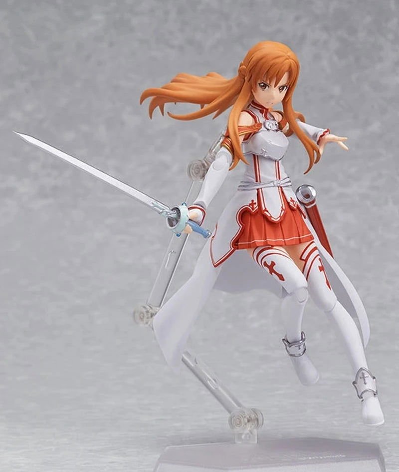 Yuuki Asuna Action Figure, Anime Figurines Sword Art Online, Toy Face Swap and Movable Joints 15 CM - CloudAnimeStudio