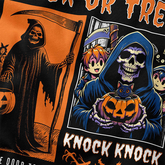 Knock Knock Halloween T-Shirt CLOUDANIMESTUDIO