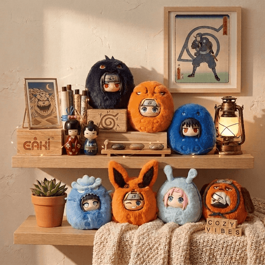 EAKI Naruto Shippuden Cute Dudu Series Plush Keychain Blind Box