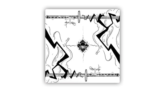 Triple-Blade Swordsman 2 Player Cloth Playmat