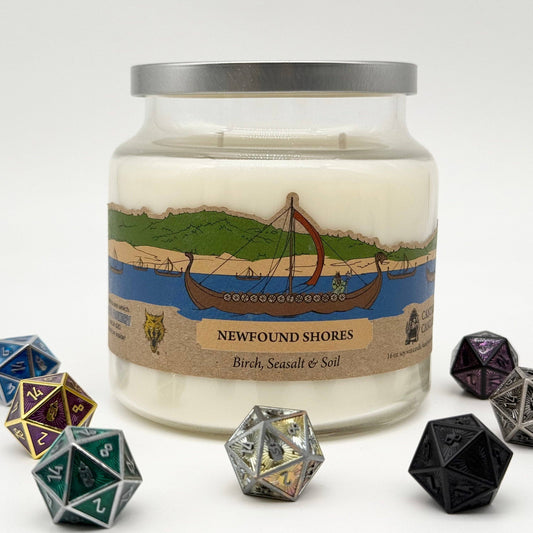 Cantrip Candles - Newfound Shores (16 oz Glass Candle) CLOUDANIMESTUDIO