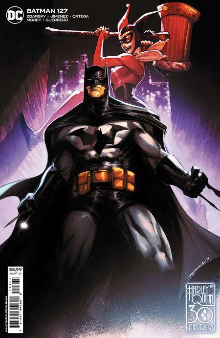 BATMAN #127 CVR D STEPHEN SEGOVIA HARLEY QUINN 30TH ANNIVERSARY CARD STOCK VAR (09/07/2022) CLOUDANIMESTUDIO