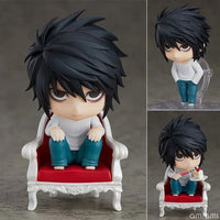 10 CM Death Note L and Yagami Light Anime Figurines, Kawaii Cute Chibi Action Figures PVC Toys Collection - CloudAnimeStudio