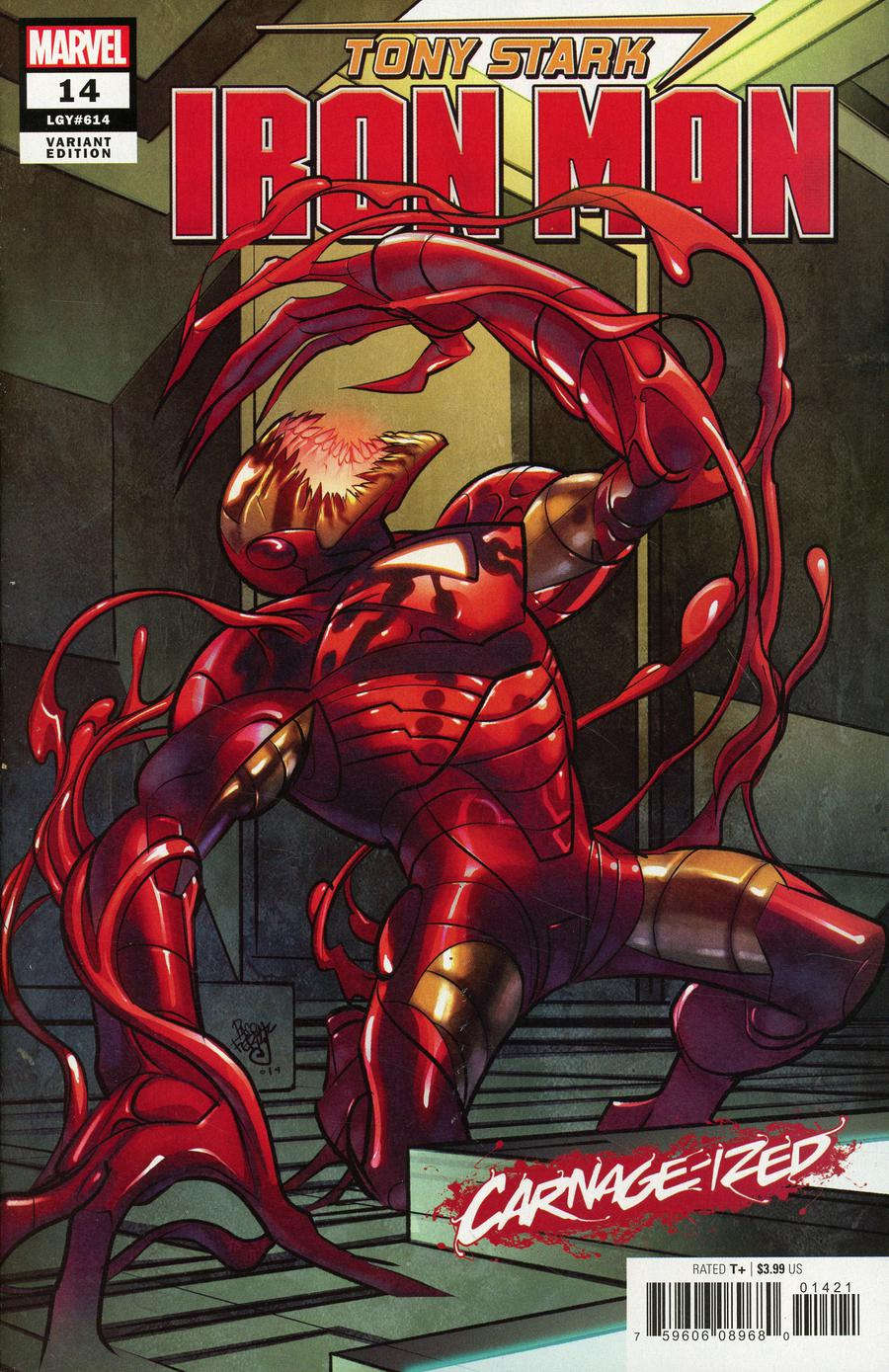 TONY STARK IRON MAN #14 FERRY CARNAGE-IZED VAR (07/24/2019) CLOUDANIMESTUDIO