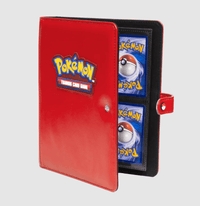 Ultra Pro Premium Red 4-Pocket Snap Binder for Pokémon CLOUDANIMESTUDIO