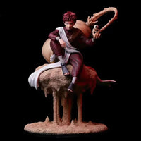 22cm NARUTO Gaara Action Figure, Animation Peripherals Kazekage Sitting Posture Statue - CloudAnimeStudio