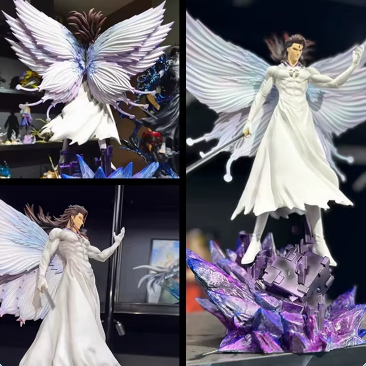 Aizen Sousuke Butterfly Hollowfication Anime Figure Bleach Anime Figurines Statue Collection 31 cm