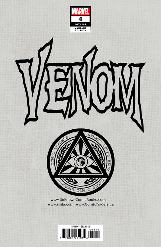 Venom #4 Unknown Comics Dave Wilkins Exclusive Var (01/19/2022) CLOUDANIMESTUDIO