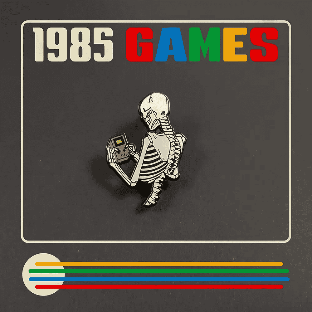 Enamel Gamer Pin: Skeleton Gametoy CLOUDANIMESTUDIO