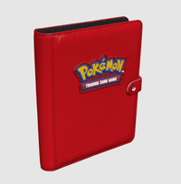 Ultra Pro Premium Red 4-Pocket Snap Binder for Pokémon CLOUDANIMESTUDIO