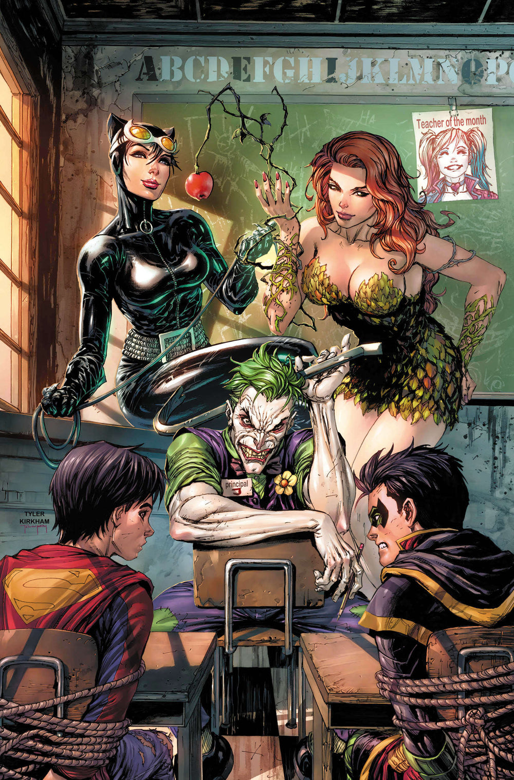 SUPER SONS #1 UNKNOWN COMICS TYLER KIRKHAM EXCLUSIVE VIRGIN CLOUDANIMESTUDIO