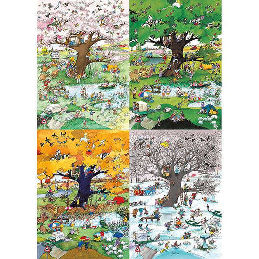 4 Seasons Cartoon Classics 2000 Piece Jigsaw Puzzle Heye CLOUDANIMESTUDIO