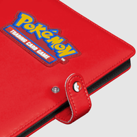 Ultra Pro Premium Red 4-Pocket Snap Binder for Pokémon CLOUDANIMESTUDIO