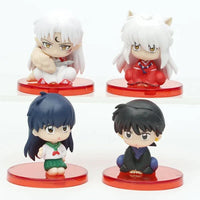 4 pc. Set Inuyasha Figure, Kagome Sesshoumaru Miroku Figurine, Cute Anime Gifts - CloudAnimeStudio