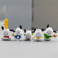 5 Pcs Set Sanrio Danshi Figure, Kawaii Pochacco Melody Figurine, Anime 1.5 in - CloudAnimeStudio