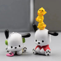 5 Pcs Set Sanrio Danshi Figure, Kawaii Pochacco Melody Figurine, Anime 1.5 in - CloudAnimeStudio