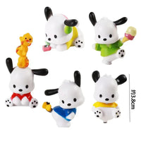 5 Pcs Set Sanrio Danshi Figure, Kawaii Pochacco Melody Figurine, Anime 1.5 in - CloudAnimeStudio