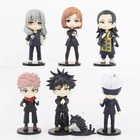 6 Pcs Set Jujutsu Kaisen Figurines, Gojo Yuji Megumi Nobara Mahito Geto Figures - CloudAnimeStudio