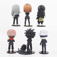 6 Pcs Set Jujutsu Kaisen Figurines, Gojo Yuji Megumi Nobara Mahito Geto Figures - CloudAnimeStudio