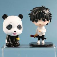 6 Pcs Set Jujutsu Kaisen Gojo Satoru Geto Suguru Zenin Maki Inumaki Toge Panda Yuta Okkotsu Figures, Kawaii Chibi Mini Anime Figurines PVC JJK Model Statue Toys 6-8 cm - CloudAnimeStudio