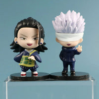 6 Pcs Set Jujutsu Kaisen Gojo Satoru Geto Suguru Zenin Maki Inumaki Toge Panda Yuta Okkotsu Figures, Kawaii Chibi Mini Anime Figurines PVC JJK Model Statue Toys 6-8 cm - CloudAnimeStudio