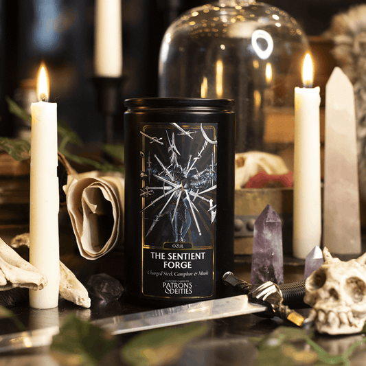 Cantrip Candles - Ozul, The Sentient Forge 16 oz. CLOUDANIMESTUDIO