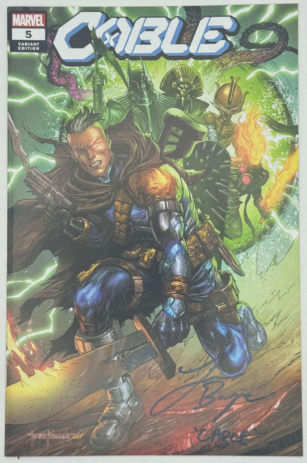 [Signed by Lawerence Bayne] Cable #5 Unknown Comics Tyler Kirkham Exclusive Var [IN STOCK] CLOUDANIMESTUDIO