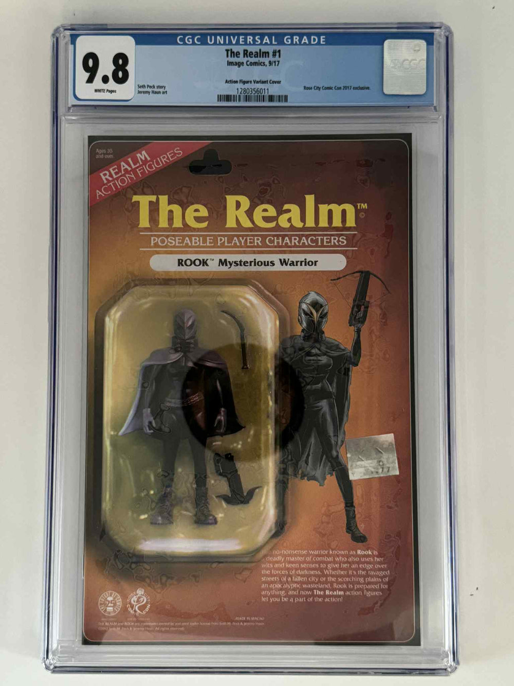 The Realm #1 CGC 9.8 Blue Label Haun Exclusive Action Figure Var