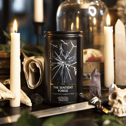 Cantrip Candles - Ozul, The Sentient Forge 16 oz. CLOUDANIMESTUDIO