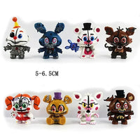 8 PCs Set Freddy Figures, Five Nights At Freddy's FNAF Horror Gaming Figurines - CloudAnimeStudio