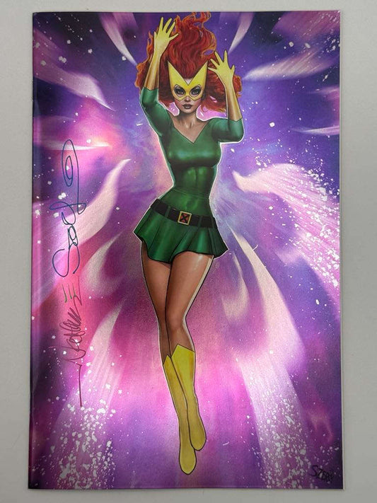 [Signed by Nathan Szerdy] [FOIL] PHOENIX #1 UNKNOWN COMICS NATHAN SZERDY MARVEL GIRL VIRGIN EXCLUSIVE SDCC 2024 VAR [IN STOCK] CLOUDANIMESTUDIO