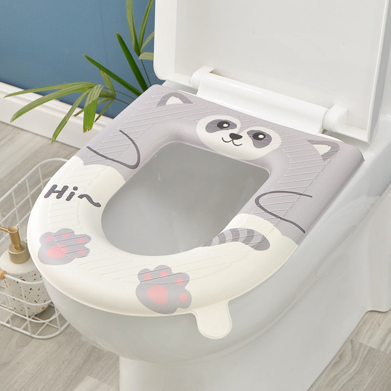 Cute Raccoon Toilette Seat Cover