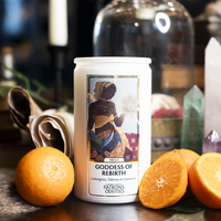 Cantrip Candles - Abella, Goddess of Rebirth 16 oz.