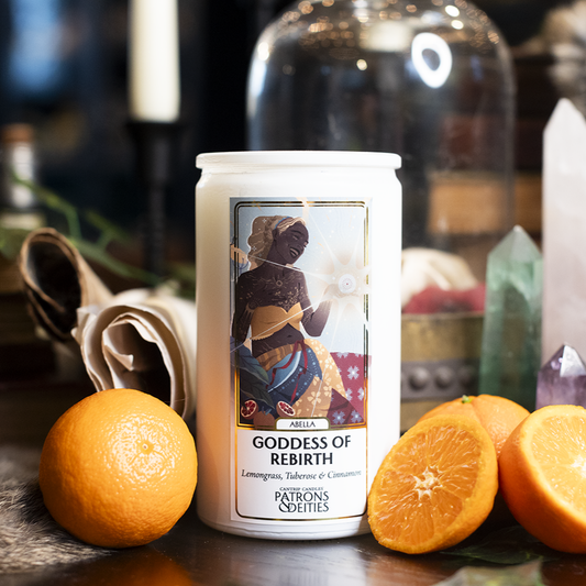 Cantrip Candles - Abella, Goddess of Rebirth 16 oz.