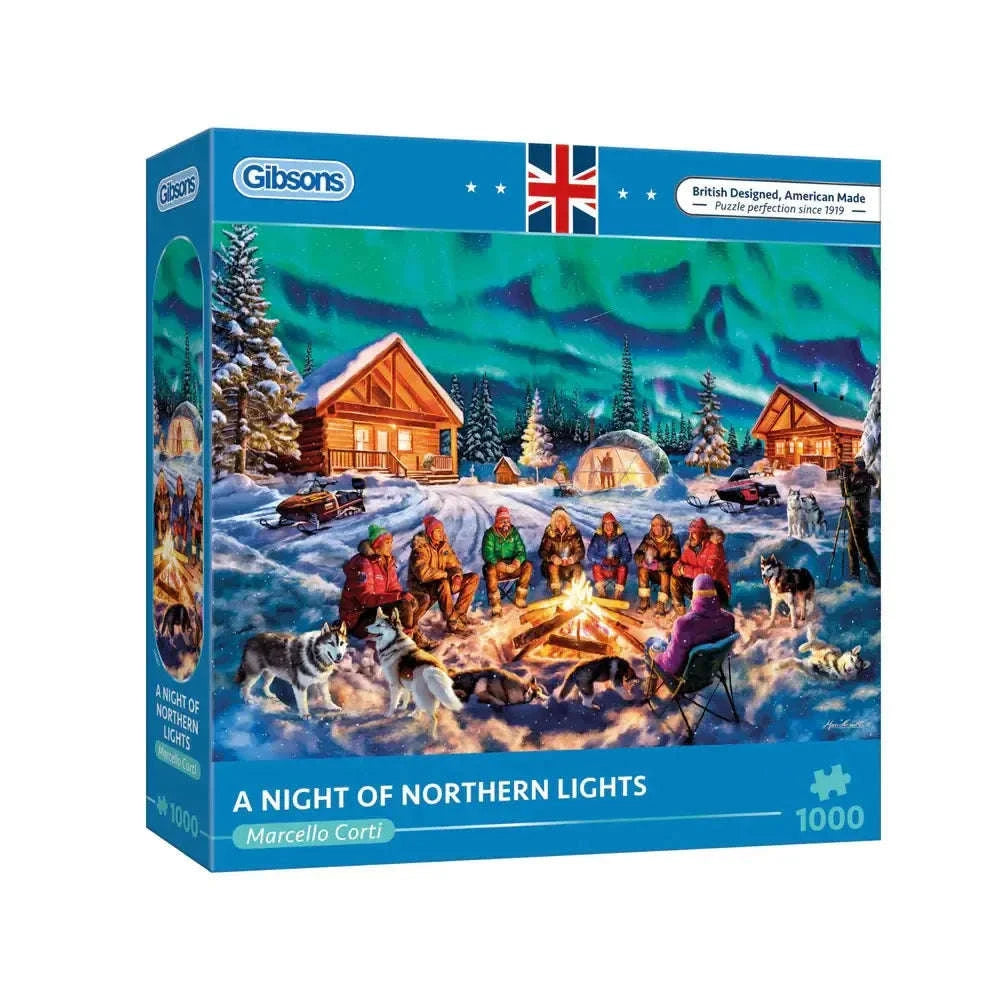 A Night if Northern Lights 1000 Piece Jigsaw Puzzle Gibsons CLOUDANIMESTUDIO