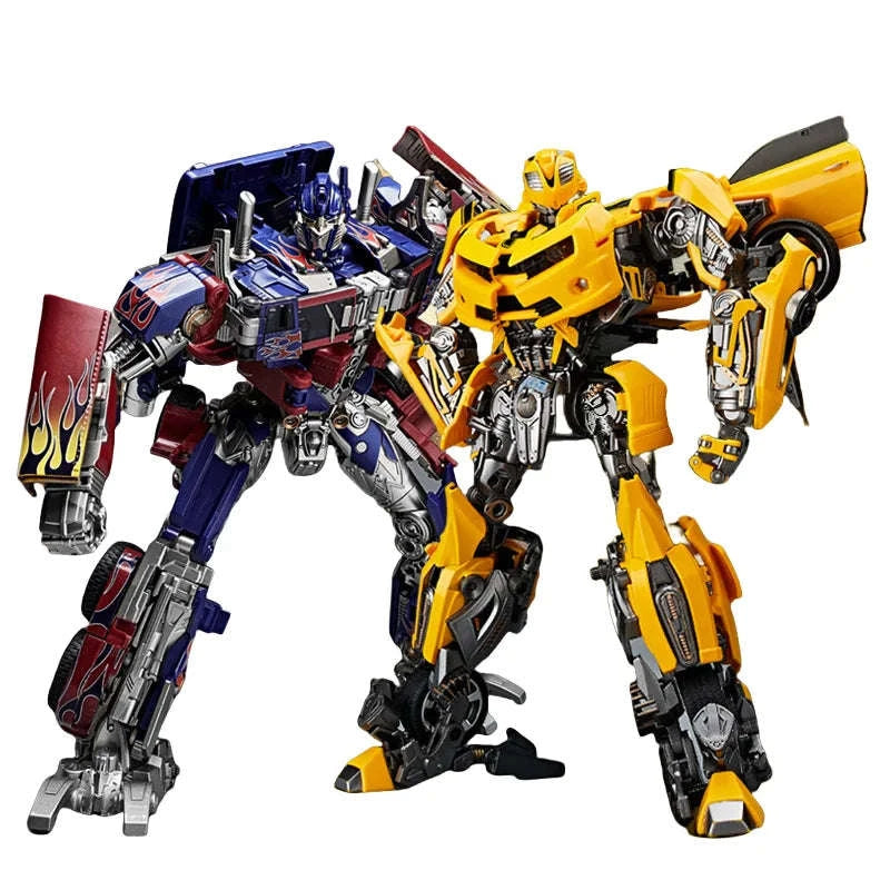 Optimus Prime and Bumblebee Autobots Anime Figures, Transformation Robot Toys 30 CM CLOUDANIMESTUDIO