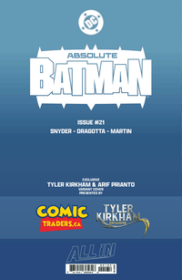 [FOIL]ABSOLUTE BATMAN #21 TYLER KIRKHAM EXCLUSIVE BATTLE DAMAGED DEATHSTROKE VIRGIN VAR (06/17/2026) CLOUDANIMESTUDIO