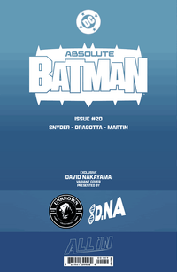 ABSOLUTE BATMAN #20 DAVID NAKAYAMA EXCLUSIVE VAR (05/13/2026) CLOUDANIMESTUDIO