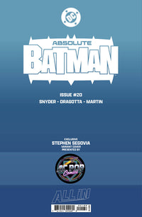 ABSOLUTE BATMAN #20 STEPHEN SEGOVIA EXCLUSIVE VAR (05/13/2026)