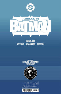 ABSOLUTE BATMAN #20 MIGUEL MERCADO EXCLUSIVE VAR (05/13/2026) CLOUDANIMESTUDIO