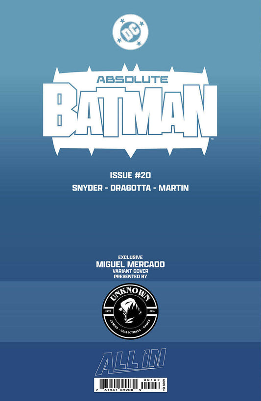 ABSOLUTE BATMAN #20 MIGUEL MERCADO EXCLUSIVE VAR (05/13/2026) CLOUDANIMESTUDIO