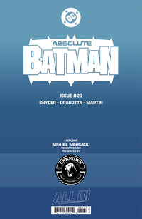 [FOIL] ABSOLUTE BATMAN #20 MIGUEL MERCADO EXCLUSIVE VIRGIN VAR (05/13/2026)