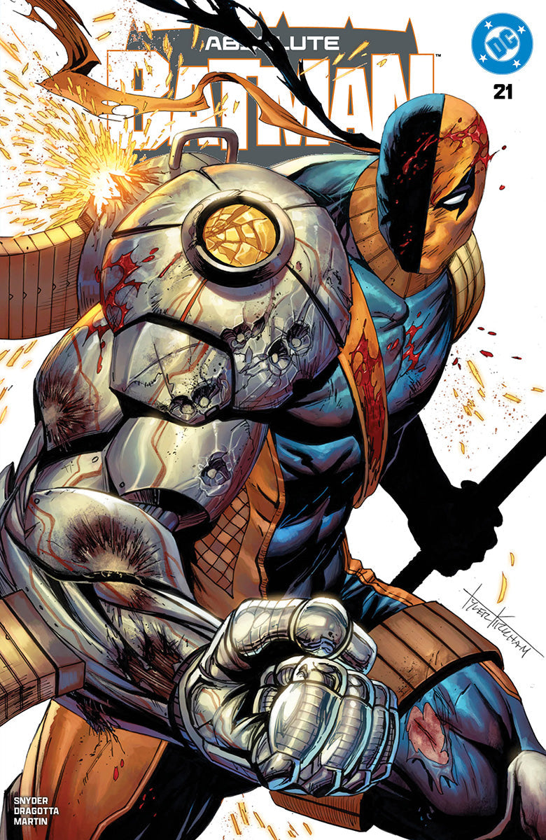 ABSOLUTE BATMAN #21 TYLER KIRKHAM EXCLUSIVE BATTLE DAMAGED DEATHSTROKE VAR (06/17/2026)