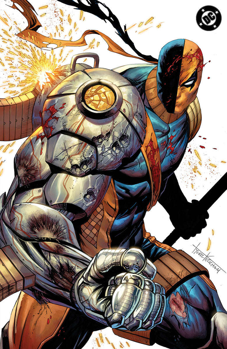 ABSOLUTE BATMAN #21 TYLER KIRKHAM EXCLUSIVE BATTLE DAMAGED DEATHSTROKE VIRGIN VAR (06/17/2026) CLOUDANIMESTUDIO